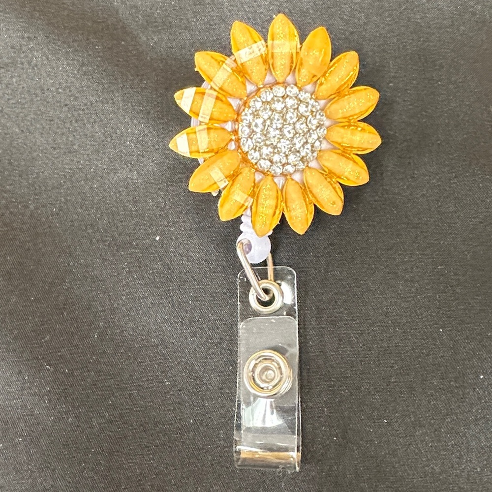 Yellow Sunflower Badge Reel